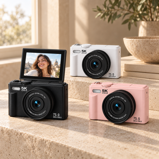The DayRoll Q6 Max in Black, Pearl and Pink