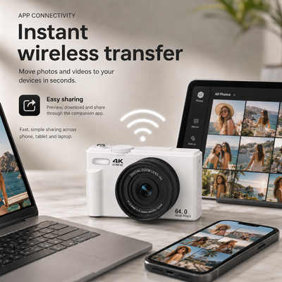 DayRoll Q6 wireless photo transfer from camera to smartphone